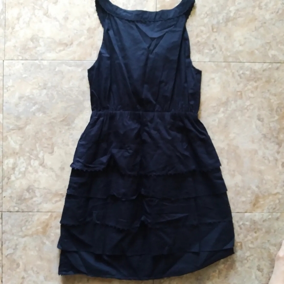Anthropologie Maeve Terasina Black Tiered Ruffle dress, size 2 - Picture 2 of 7